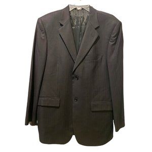 Angelico  Gianni Manzoni black Italian wool suit jacket sz 40 drop 6R